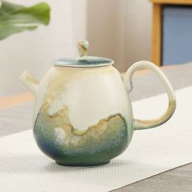 Green Gradient Ceramic Teapot