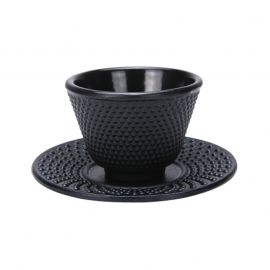 Cast Iron Tea Cup with Saucer 120ml