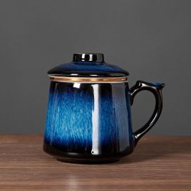 Flambe Glazed Porcelain Tea Mug 