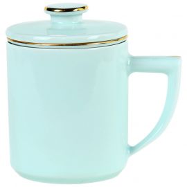 Shadow Blue Glaze Porcelain Tea Mugs